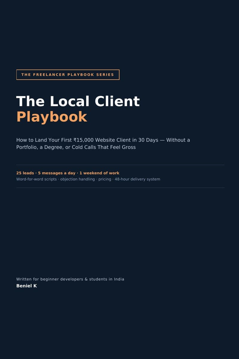 Cover of The Local Client Playbook by Beniel K